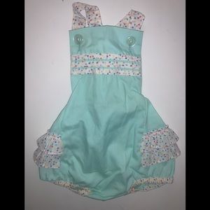 Vintage polar infantwear overalls ruffle butt